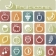 Icons Set Fruits