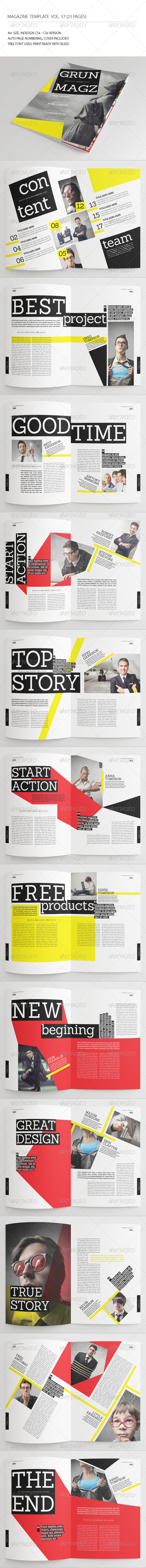 GraphicRiver 25 Pages Grunge Magazine Vol37 7308300 GraphicRiver 25 Pages Grunge Magazine Vol37 7308300