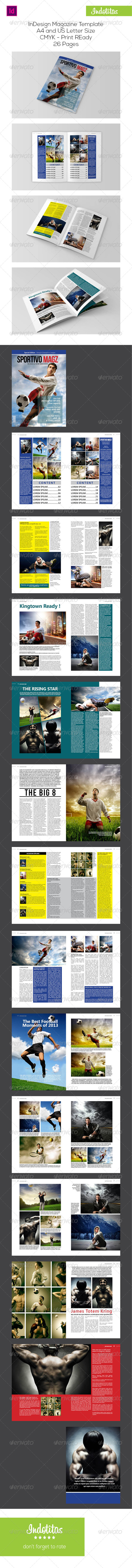 GraphicRiver Sport InDesign Magazine Template 7308302 GraphicRiver Sport InDesign Magazine Template 7308302