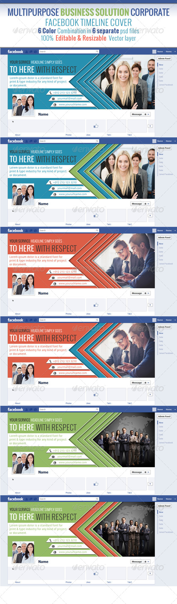 Multipurpose Business Solution Facebook Timeline (Facebook Timeline Covers)