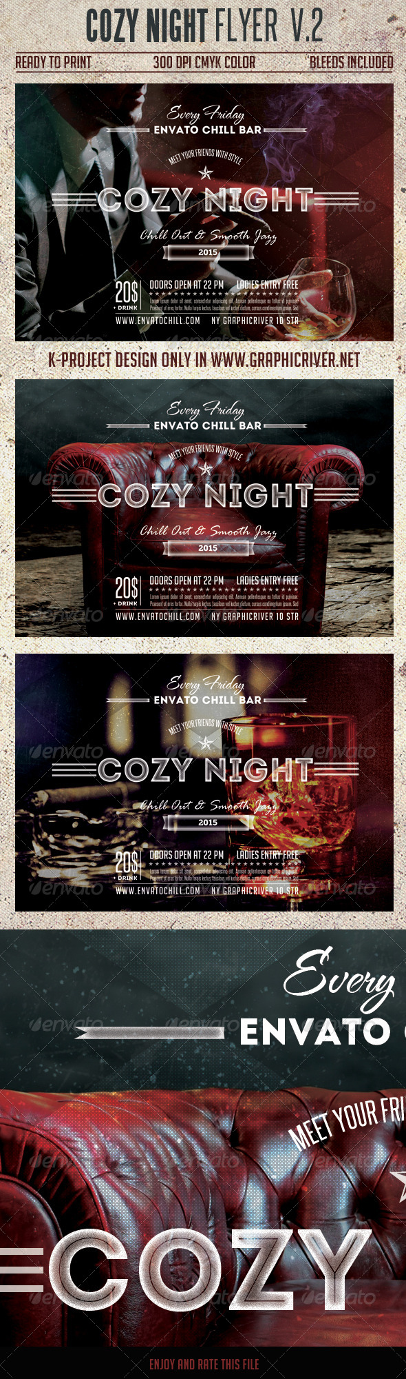 GraphicRiver Cozy Night Flyer Vol.2 7308455 GraphicRiver Cozy Night Flyer Vol.2 7308455