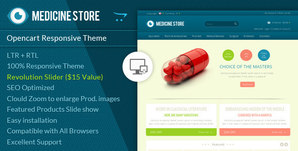 ThemeForest Medicine Pharmacy Opencart Theme 7309452 ThemeForest Medicine Pharmacy Opencart Theme 7309452