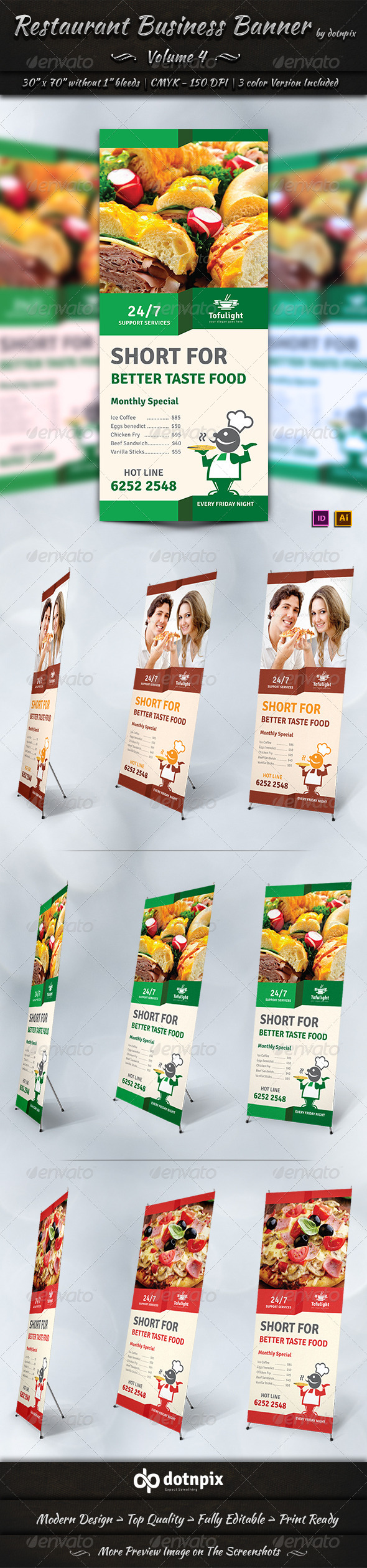 GraphicRiver Restaurant Business Banner Volume 4 7309651 GraphicRiver Restaurant Business Banner Volume 4 7309651