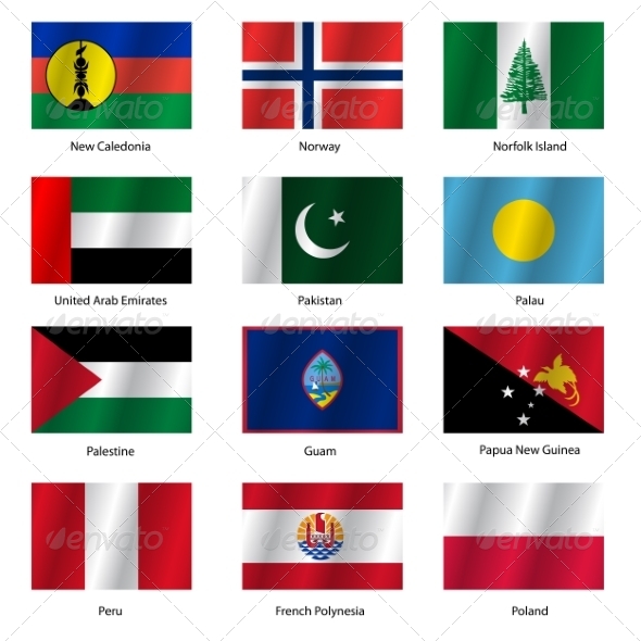 GraphicRiver Set Flags of World Sovereign States Vector Illustration 7310622 GraphicRiver Set Flags of World Sovereign States Vector Illustration 7310622