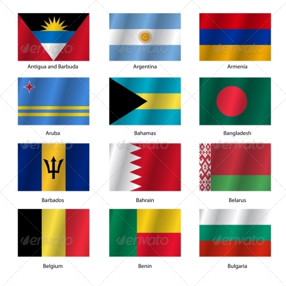 GraphicRiver Set Flags of World Sovereign States Vector Illustration 7310641 GraphicRiver Set Flags of World Sovereign States Vector Illustration 7310641