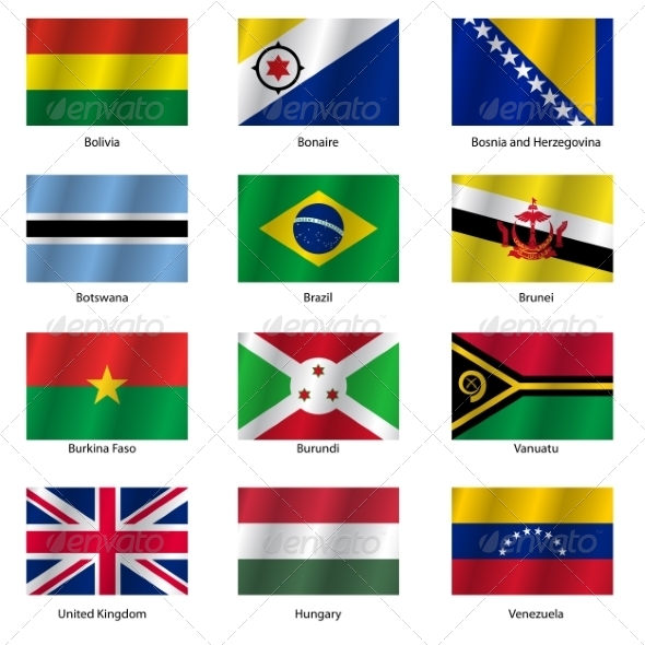GraphicRiver Set Flags of World Sovereign States Vector Illustration 7310645 GraphicRiver Set Flags of World Sovereign States Vector Illustration 7310645