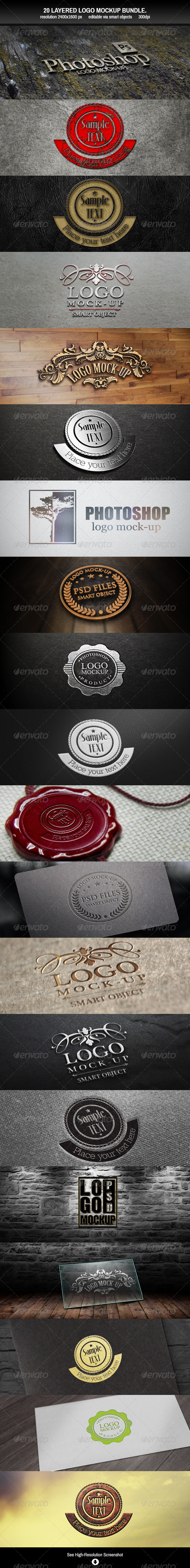 GraphicRiver Logo Mockup Bundle 7311583 GraphicRiver Logo Mockup Bundle 7311583