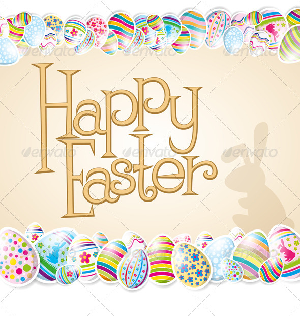 GraphicRiver Vector Easter Card 7313346 GraphicRiver Vector Easter Card 7313346