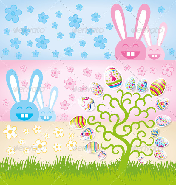 GraphicRiver Vector Easter Card 7313350 GraphicRiver Vector Easter Card 7313350