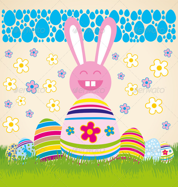 GraphicRiver Vector Easter Card 7313355 GraphicRiver Vector Easter Card 7313355