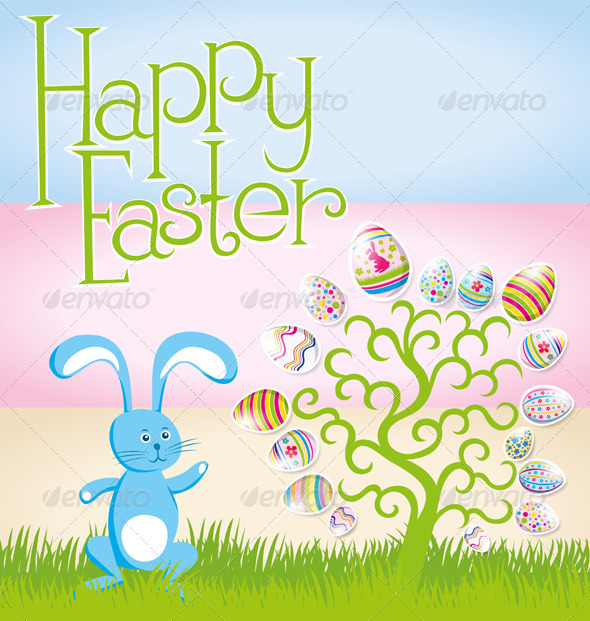 GraphicRiver Vector Easter Card 7313360 GraphicRiver Vector Easter Card 7313360
