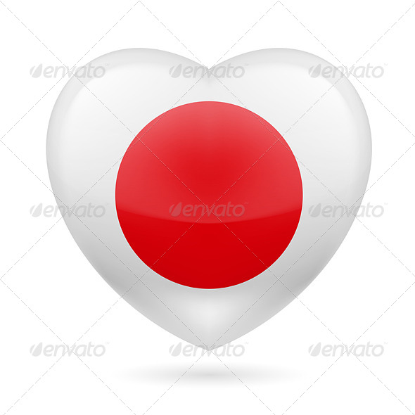 GraphicRiver Heart Icon of Japan 7313583 GraphicRiver Heart Icon of Japan 7313583