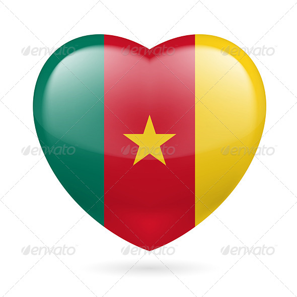 GraphicRiver Heart Icon of Cameroon 7313767 GraphicRiver Heart Icon of Cameroon 7313767