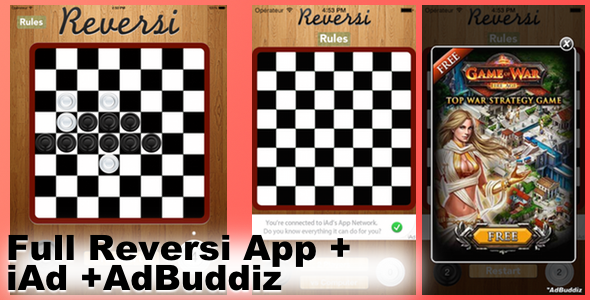CodeCanyon Reversi Universal iOS App & iAd & AdBuddiz 7314320 CodeCanyon Reversi Universal iOS App & iAd & AdBuddiz 7314320