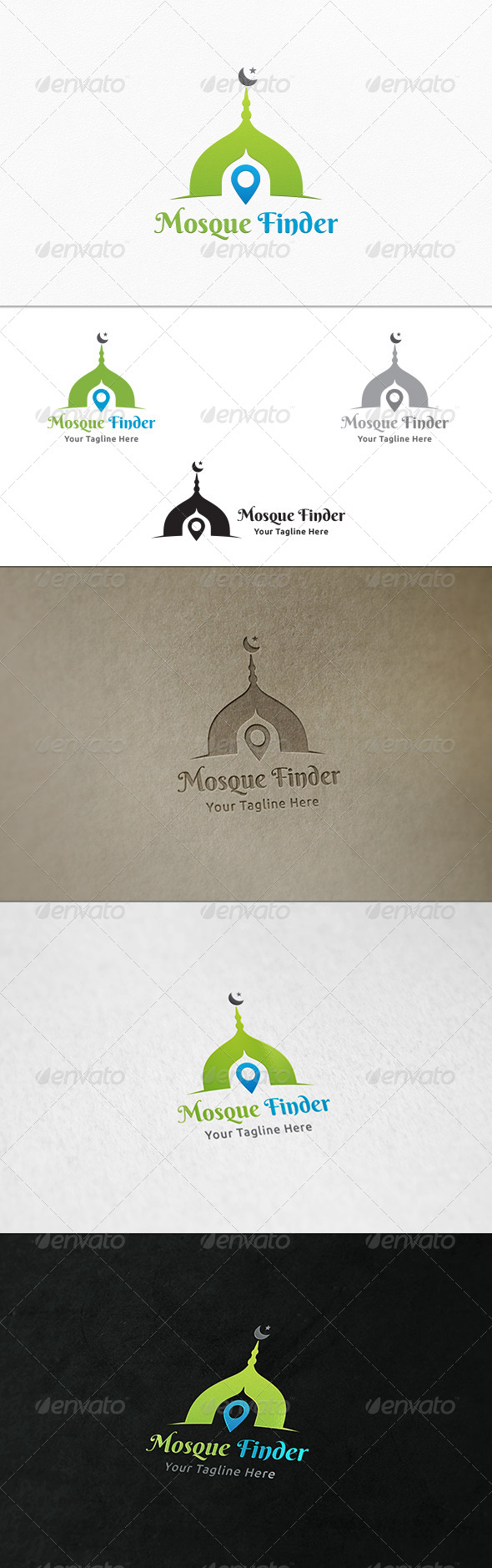 GraphicRiver Mosque Finder Logo Template 7314782 GraphicRiver Mosque Finder Logo Template 7314782