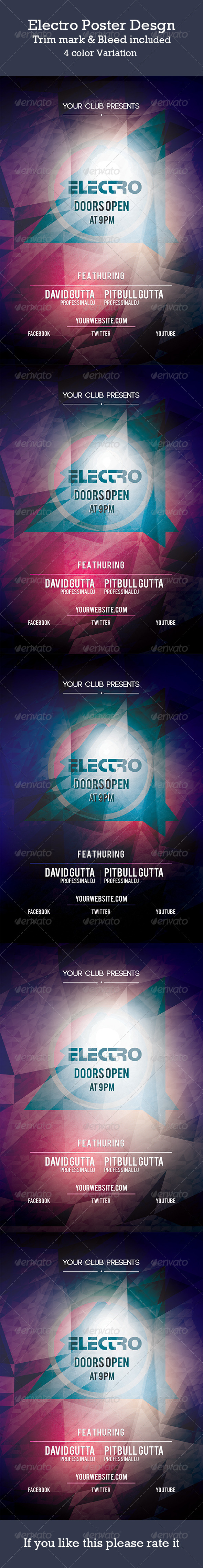 Electro Poster Design (Flyers)