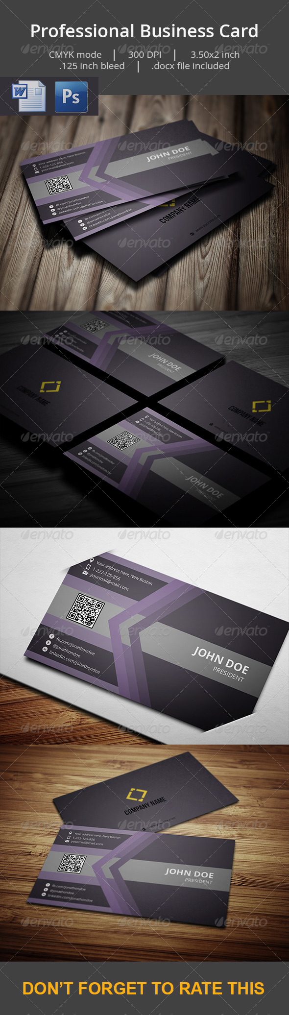 GraphicRiver Professional Business Card With MS Word Doc 7310145 GraphicRiver Professional Business Card With MS Word Doc 7310145