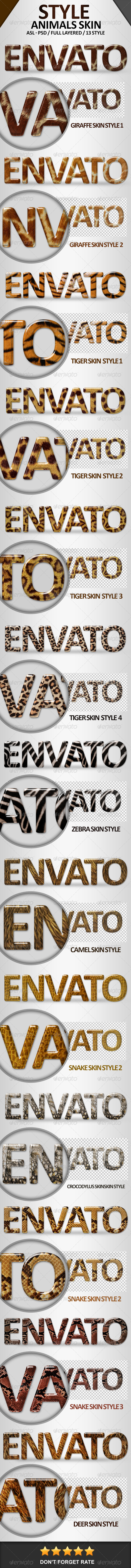 GraphicRiver Animals Skin Effects Styles 7315406 GraphicRiver Animals Skin Effects Styles 7315406