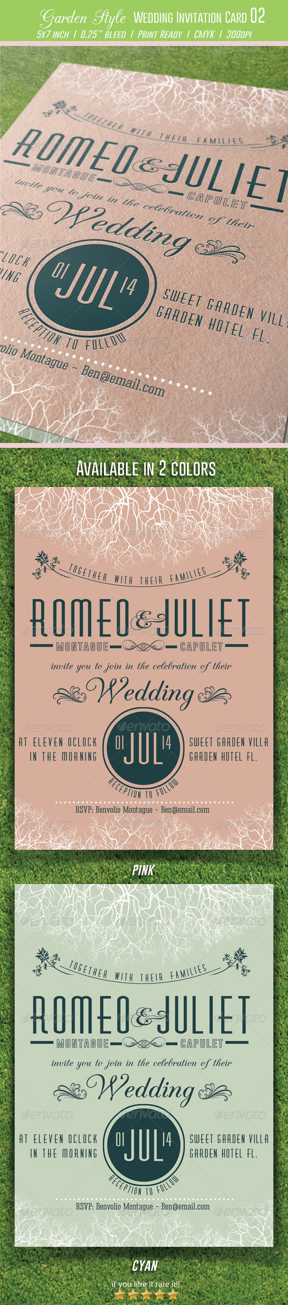 GraphicRiver Garden Style Wedding Invitation Card 02 7318546 GraphicRiver Garden Style Wedding Invitation Card 02 7318546