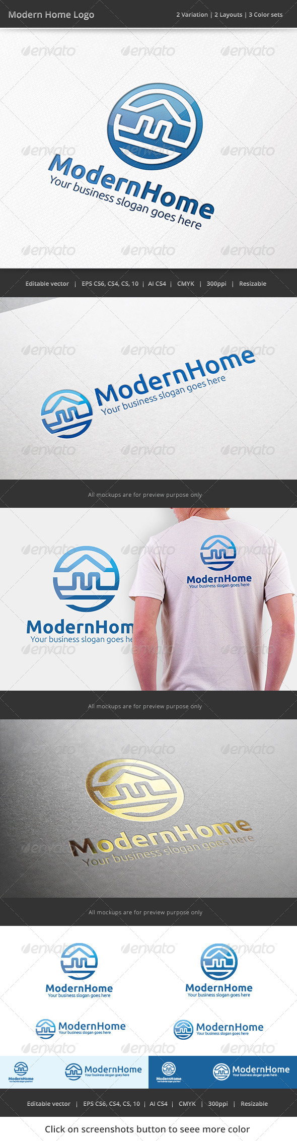 GraphicRiver Modern Home Real Estate Logo 7320124 GraphicRiver Modern Home Real Estate Logo 7320124