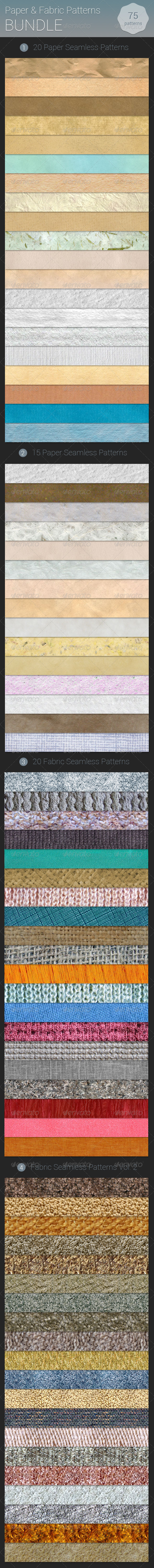 GraphicRiver Paper and Fabric Patterns Bundle 7320142 GraphicRiver Paper and Fabric Patterns Bundle 7320142