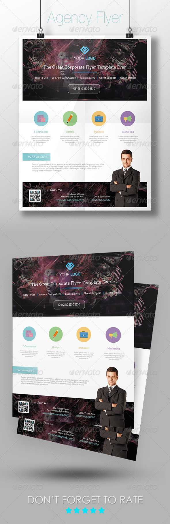 GraphicRiver Corporate Agency Flyer Template 7320888 GraphicRiver Corporate Agency Flyer Template 7320888