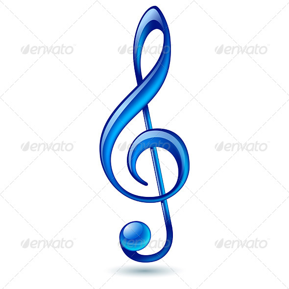 Blue Treble Clef (Miscellaneous)