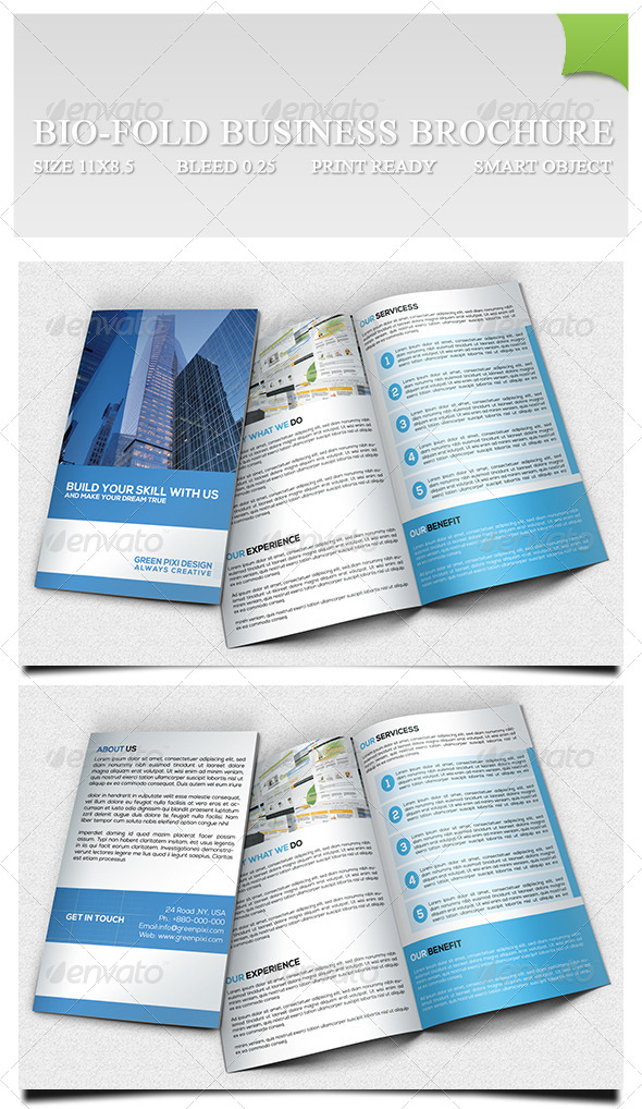 GraphicRiver Bio-fold Business Brochure 7260350 GraphicRiver Bio-fold Business Brochure 7260350