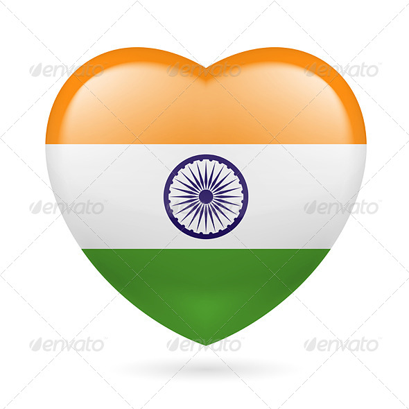 GraphicRiver Heart Icon of India 7321846 GraphicRiver Heart Icon of India 7321846