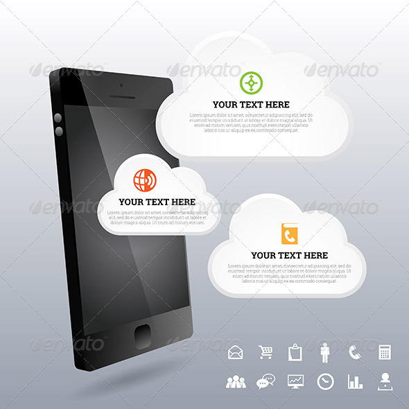 GraphicRiver Phone 3D Cloud Design Elements 7321883 GraphicRiver Phone 3D Cloud Design Elements 7321883