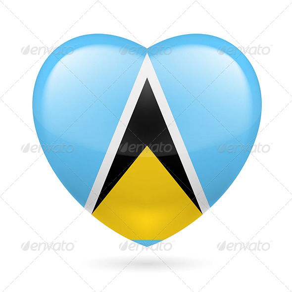 GraphicRiver Heart Icon of Saint Lucia 7321957 GraphicRiver Heart Icon of Saint Lucia 7321957