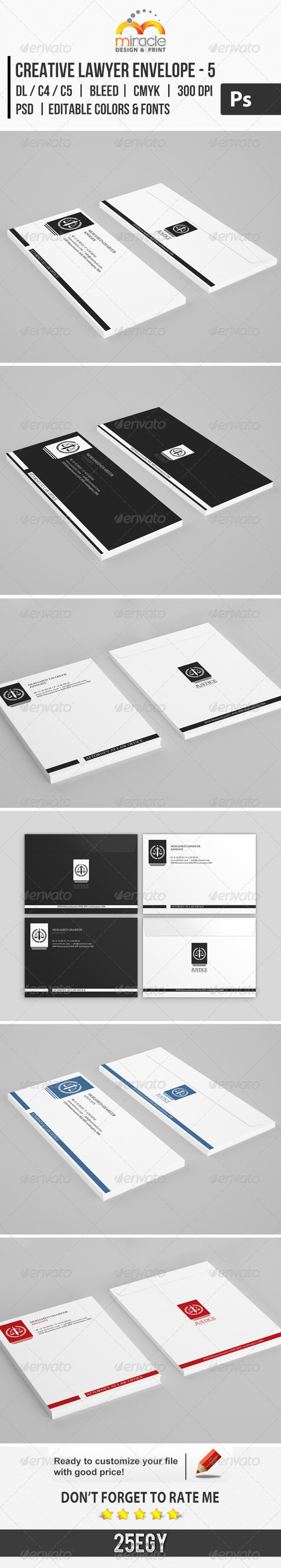 GraphicRiver Creative Lawyer Envelope #5 7323113 GraphicRiver Creative Lawyer Envelope #5 7323113