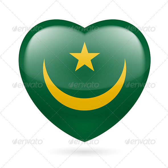 GraphicRiver Heart Icon of Mauritania 7323385 GraphicRiver Heart Icon of Mauritania 7323385