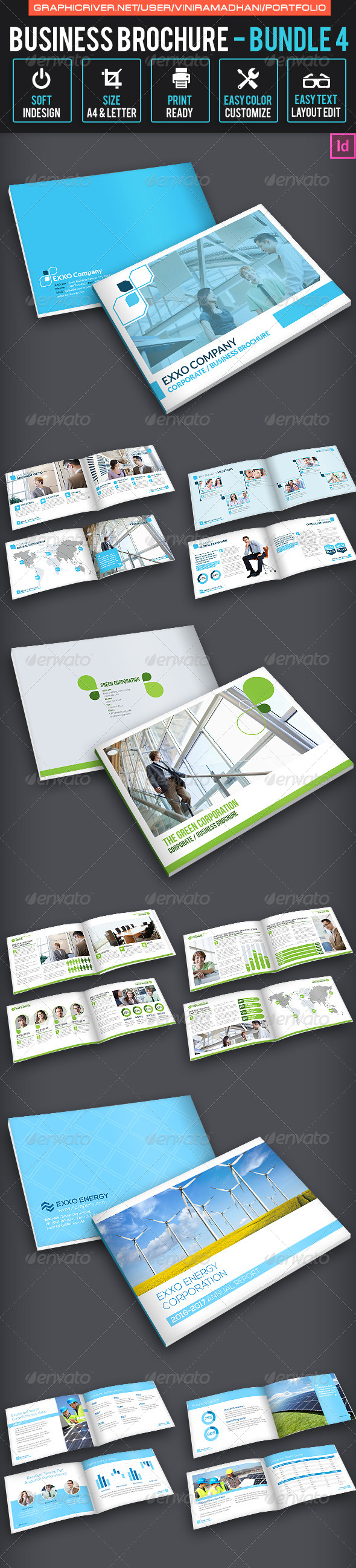GraphicRiver Business Brochure Bundle 4 7324615 GraphicRiver Business Brochure Bundle 4 7324615