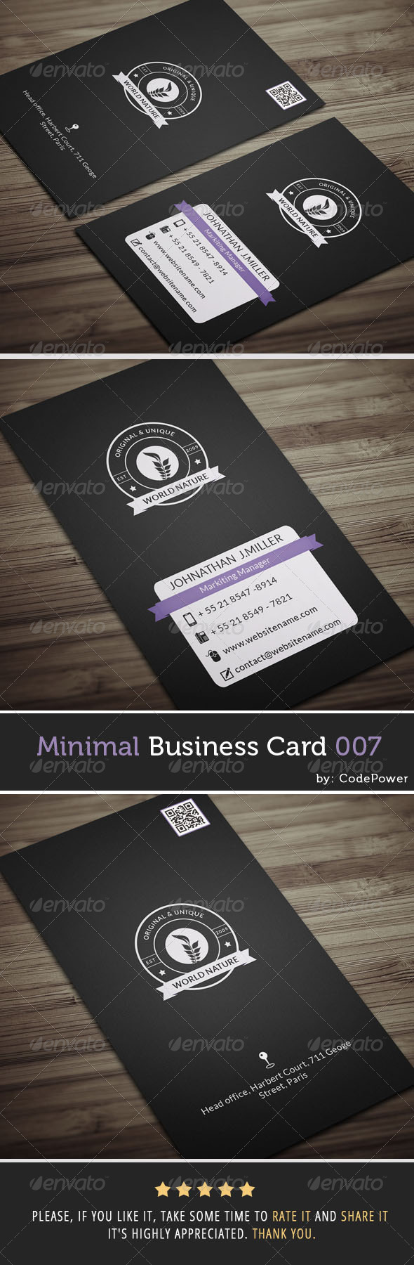 GraphicRiver Minimal Business Card 007 7313190 GraphicRiver Minimal Business Card 007 7313190