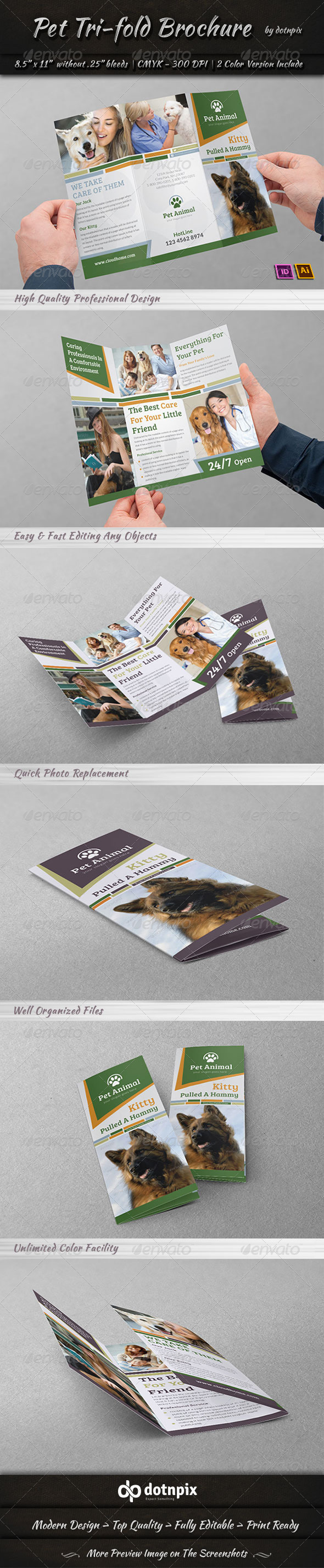 Pet Tri-Fold Brochure (Corporate)