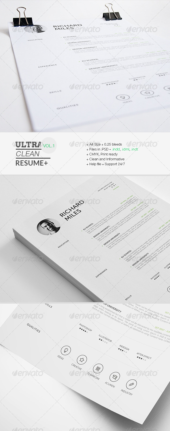 Ultra Clean Resume (Resumes)