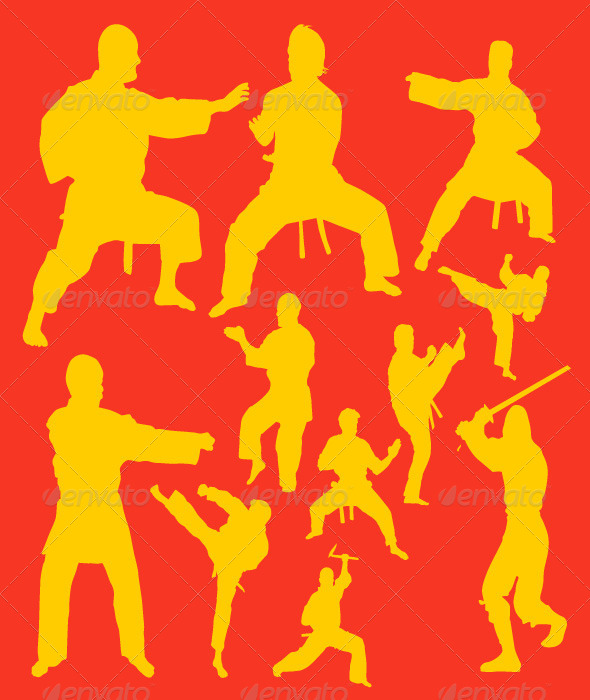 GraphicRiver Karate Action Digital Clipart 7328824 GraphicRiver Karate Action Digital Clipart 7328824