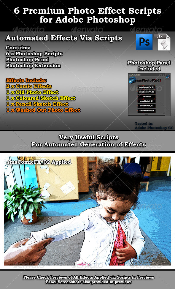 GraphicRiver 6 Premium Adobe Photoshop Photo Effect Scripts 7328849 GraphicRiver 6 Premium Adobe Photoshop Photo Effect Scripts 7328849