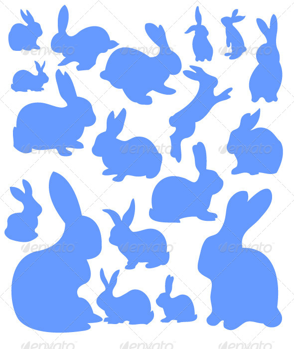 GraphicRiver Rabbit Digital Clipart 7329112 GraphicRiver Rabbit Digital Clipart 7329112