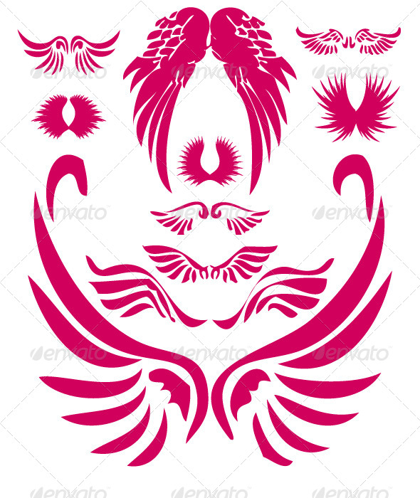 GraphicRiver Wings Digital Clipart 7329372 GraphicRiver Wings Digital Clipart 7329372
