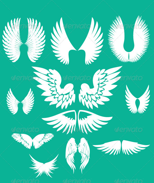 GraphicRiver Wings Digital Clipart 7329418 GraphicRiver Wings Digital Clipart 7329418
