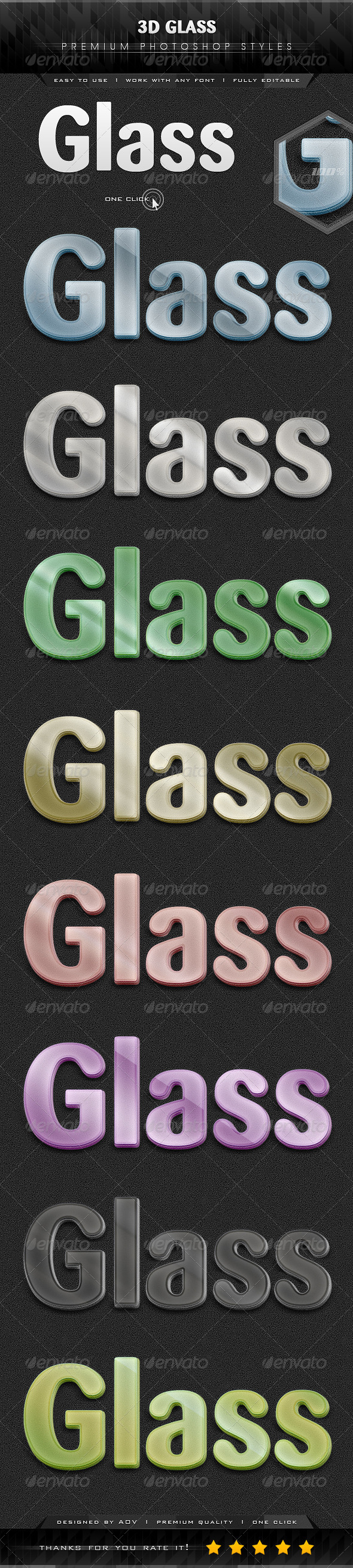 GraphicRiver 3D Premium Glass Styles 7329686 GraphicRiver 3D Premium Glass Styles 7329686