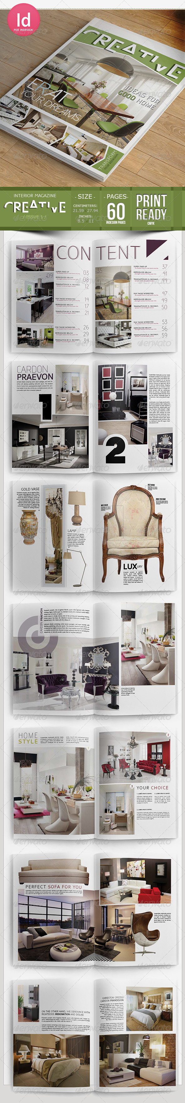 GraphicRiver Creative Interior Magazine Template 7329695 GraphicRiver Creative Interior Magazine Template 7329695