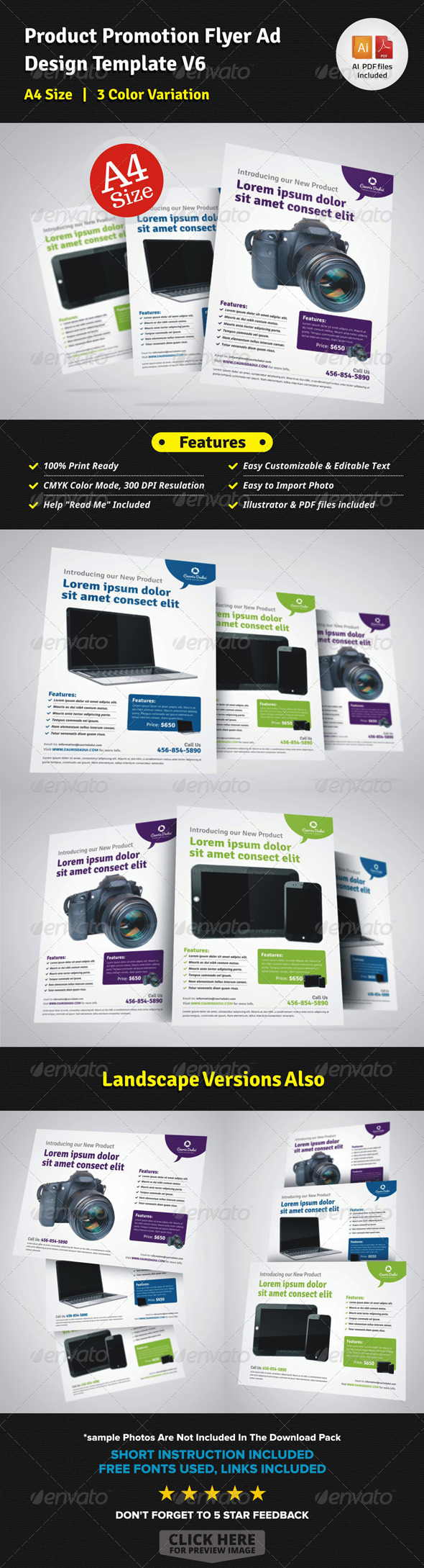 GraphicRiver Product Promotion Flyer Ad Design V6 7328015 GraphicRiver Product Promotion Flyer Ad Design V6 7328015
