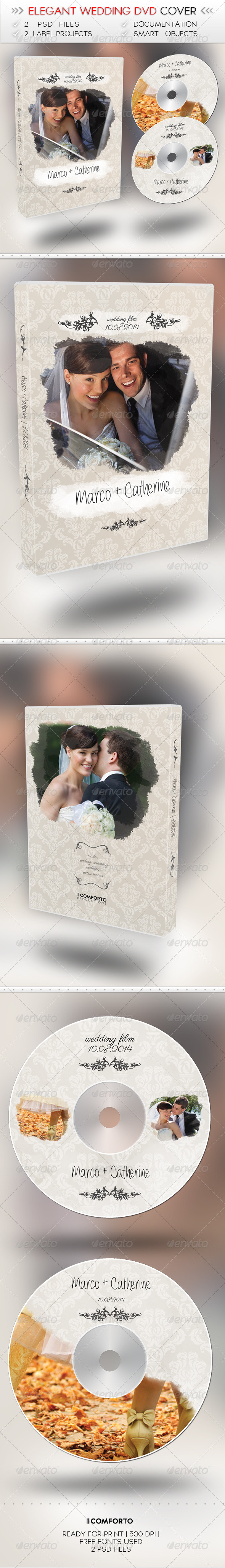 GraphicRiver Elegant Wedding DVD Cover 7332419 GraphicRiver Elegant Wedding DVD Cover 7332419