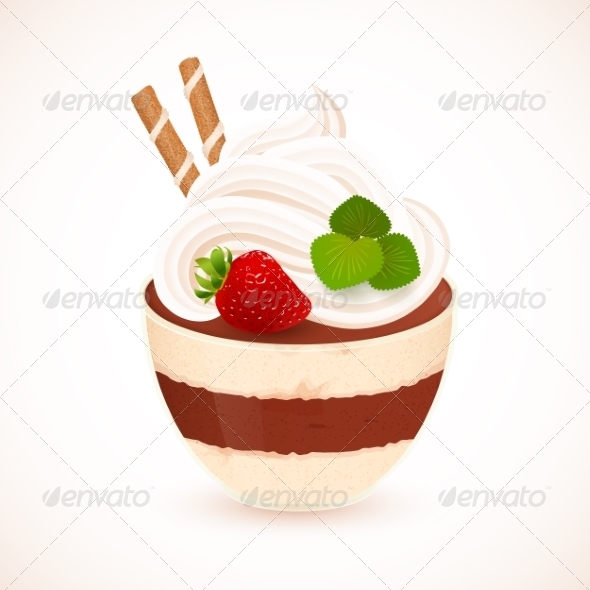 GraphicRiver Tiramisu Creamy Dessert in Glass Cup 7333821 GraphicRiver Tiramisu Creamy Dessert in Glass Cup 7333821
