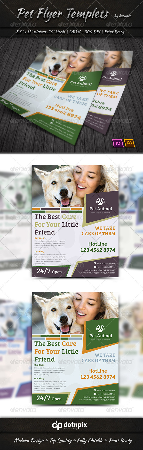 GraphicRiver Pet Flyer Templets 7334088 GraphicRiver Pet Flyer Templets 7334088