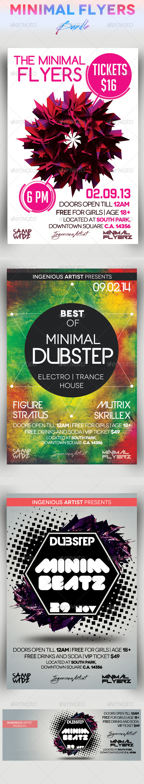 GraphicRiver Minimal Flyers Bundle Vol.1 7334615 GraphicRiver Minimal Flyers Bundle Vol.1 7334615