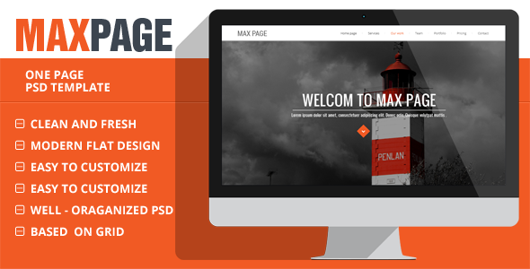 ThemeForest MaxPage Creative Single Page Website Template 7334834 ThemeForest MaxPage Creative Single Page Website Template 7334834
